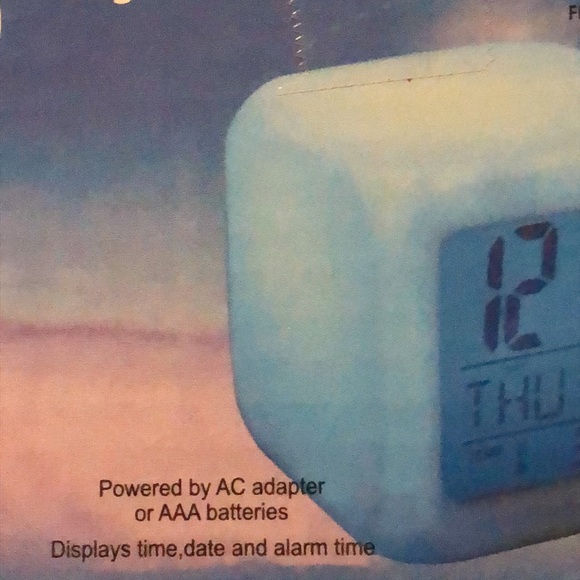 Color Changing Digital Alarm Clock - Picture 6 of 8